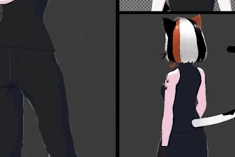 model quality 3d vtuber model streaming and vr vseeface vtuber model