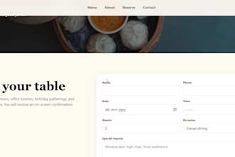 make a real responsive website with my skills and experience