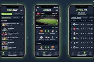 build a sports live scores and streaming website with ad income