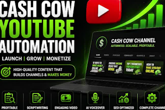 build and grow your faceless youtube cash cow channel