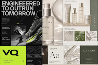 design full branding kit, logo, brand identity with free poster