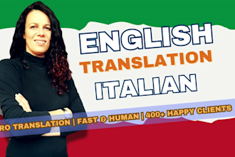 translate from italian to english and english to italian