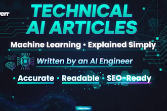 write technical articles on ai and machine learning as an ai engineer