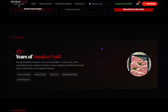 design a professional 1 page website for your business