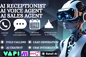 create ai receptionist ai sales assistant ai voice agent that books appointment