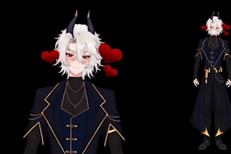 design and rig vtuber model, vtuber rigging, 2d vtuber, vtuber, live2d model