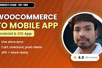 convert woocommerce store to android and ios mobile app