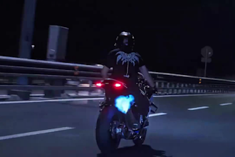 create realistic ai motorcycle commercial video ads, bike and car promo video ad