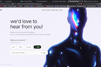 build a professional ai landing page or one page website