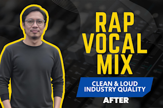 mix your rap vocals sound crisp, loud and professional