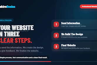 create a modern professional business website