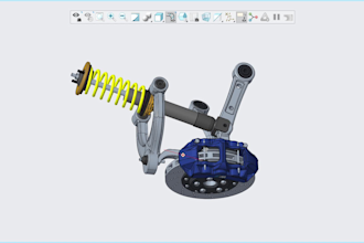 create 3d models and assemblies in PTC creo cad