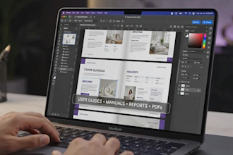 design professional user guides and manuals