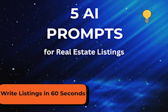 craft 5 custom ai prompts for engaging real estate listings