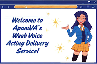 be your cute female anime voice actor