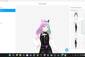 create a cute custom vroid vtuber