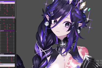2d vtuber live2d rigging vtuber character female vtuber png vtuber vtube studio