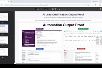make ai lead qualification workflow