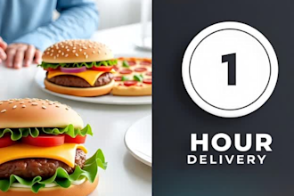 design food post and remove background in 1 hour