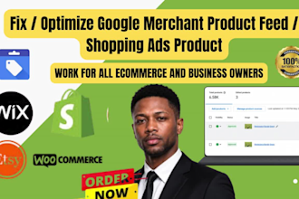 fix and optimize product feed google merchant center, fix product feed errors