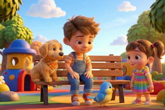 create 2d 3d ai kids animation cocomelon style nursery rhymes kid learning video