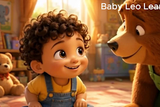 create pixar style 3d kids animation cartoon animation and educational video
