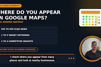 create a google maps ranking heatmap with competitor insights