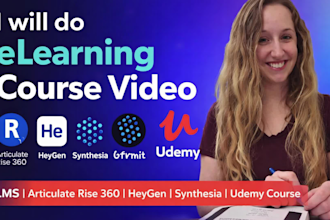 do elearning course video,ims articulate rise 360,heygen,synthesia,udemy course