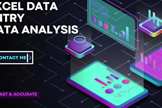 do excel data analysis, data entry, and spreadsheet automation