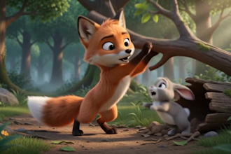 create ai animation story, cartoon video and 3d pixar animation