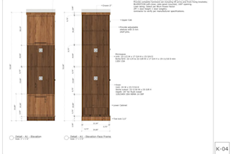 create production ready kitchen cabinet shop drawings
