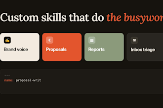 set up claude cowork and custom claude skills for your workflow