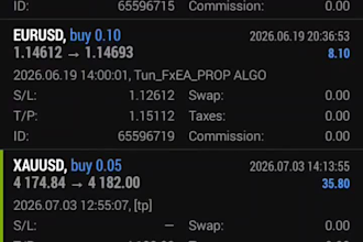 the strategy is a software strategy that works on gold, eurusd, gpbusd