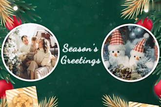 create a stunning holiday christmas and new year style video