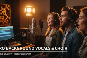 record professional background vocals and choir for your song