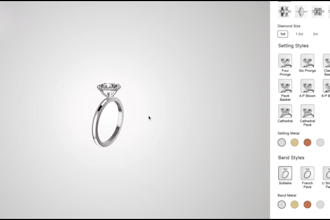3d ring configurator 3d jewelry customizer for shopify website webgl