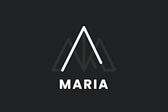 design minimalist geometric name logo