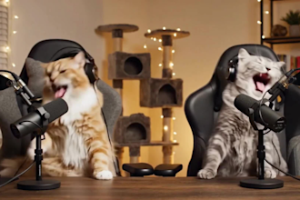 create funny ai avatar, ai talking animal, ai podcast