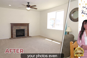 remove furniture and declutter your real estate photos professionally