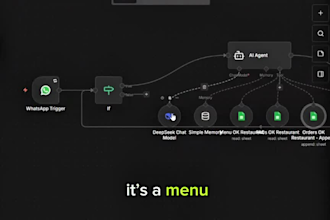 build whatsapp ai chatbot with n8n for restaurant orders and faq automation