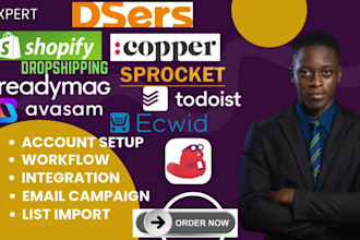 do shopify dropshipping dser readymag ecwid thunkable sprocket todoist avasam