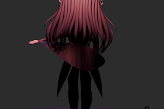 create a custom 3d chibi character