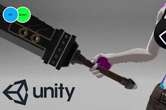 create and rig vrchat asset, sandbox game asset, unity props, weapons animation