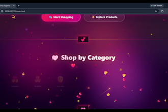 design an interactive modern website UI