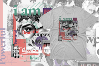create a surreal collage streetwear t shirt design