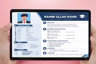 create a professional ats friendly CV or resume