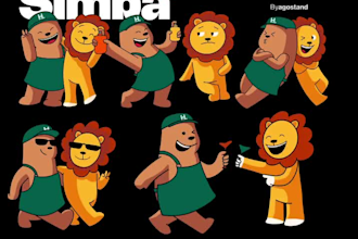 design a custom mascot for coffeeshop or restaurant branding