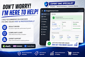 setup and fix google merchant center suspension issues