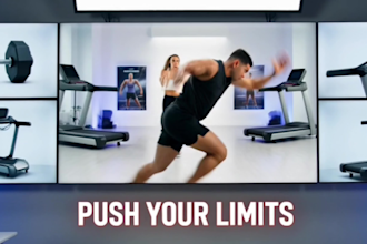 edit yoga videos, gym and fitness reels, youtube shorts and automation videos
