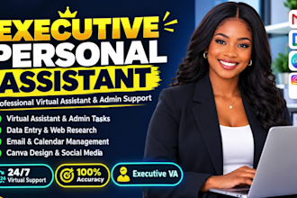 personal administrative virtual assistant social media executive